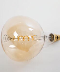 Alternative view of GloboStar® 99171 Λάμπα LED Soft S Spiral Filament E27 ER180 PAPAYAS Γλόμπος 6W 420lm 360° AC 220-240V IP20 Φ18 x Υ30cm Ultra Θερμό Λευκό 2200K με Μελί Γυαλί - Dimmable - 3 Years Warranty