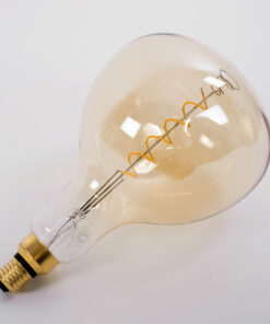 GloboStar® 99171 Λάμπα LED Soft S Spiral Filament E27 ER180 PAPAYAS Γλόμπος 6W 420lm 360° AC 220-240V IP20 Φ18 x Υ30cm Ultra Θερμό Λευκό 2200K με Μελί Γυαλί - Dimmable - 3 Years Warranty 10 99171 4