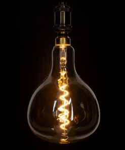 GloboStar® 99171 Λάμπα LED Soft S Spiral Filament E27 ER180 PAPAYAS Γλόμπος 6W 420lm 360° AC 220-240V IP20 Φ18 x Υ30cm Ultra Θερμό Λευκό 2200K με Μελί Γυαλί - Dimmable - 3 Years Warranty 11 99171 5