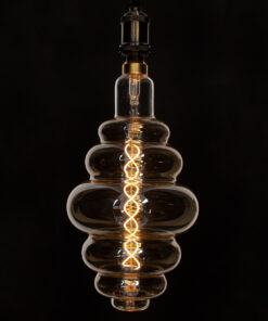 GloboStar® 99172 Λάμπα LED Soft S Spiral Filament E27 BH200 GRAPES Γλόμπος 8W 560lm 360° AC 220-240V IP20 Φ20 x Υ41cm Ultra Θερμό Λευκό 2200K με Μελί Γυαλί - Dimmable - 3 Χρόνια Εγγύηση 11 99172 5