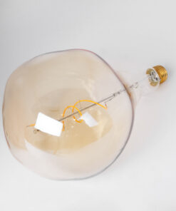 Alternative view of GloboStar® 99175 Λάμπα LED Soft S Spiral Filament E27 R170 ROCK Γλόμπος 4W 280lm 360° AC 220-240V IP20 Φ16.5 x Υ28cm Ultra Θερμό Λευκό 2200K με Μελί Γυαλί Dimmable - 3 Χρόνια Εγγύηση