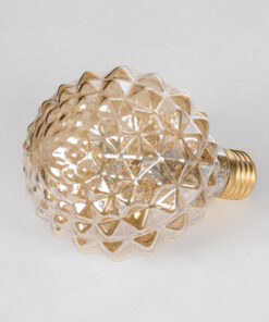 Alternative view of GloboStar® 99203 Λάμπα LED MTX Diode HP E27 P95 PINEAPPLE Γλόμπος 1.6W 140lm 360° AC 220-240V IP20 Φ9.5 x Υ13.5cm Ultra Θερμό Λευκό 2200K με Μελί Γυαλί - Dimmable - 3 Years Warranty