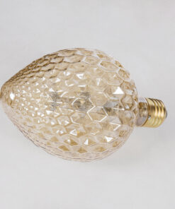 GloboStar® 99204 Λάμπα LED MTX Diode HP E27 SB95 STRAWBERRY Γλόμπος 1.6W 140lm 360° AC 220-240V IP20 Φ9.5 x Υ17cm Ultra Θερμό Λευκό 2200K με Μελί Γυαλί - Dimmable - 3 Years Warranty 9 99204 3