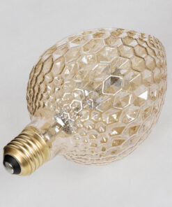 GloboStar® 99204 Λάμπα LED MTX Diode HP E27 SB95 STRAWBERRY Γλόμπος 1.6W 140lm 360° AC 220-240V IP20 Φ9.5 x Υ17cm Ultra Θερμό Λευκό 2200K με Μελί Γυαλί - Dimmable - 3 Years Warranty 10 99204 4