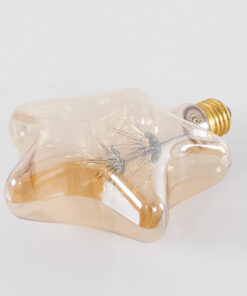 Alternative view of GloboStar® 99207 Λάμπα LED MTX Diode HP E27 S125 STAR Γλόμπος 1W 70lm 360° AC 220-240V IP20 Μ15 x Π6 x Υ16cm Ultra Θερμό Λευκό 2200K με Μελί Γυαλί - 3 Χρόνια Εγγύηση