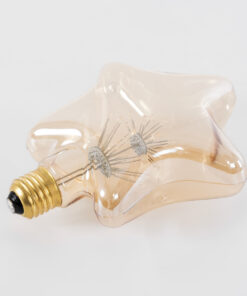 GloboStar® 99207 Λάμπα LED MTX Diode HP E27 S125 STAR Γλόμπος 1W 70lm 360° AC 220-240V IP20 Μ15 x Π6 x Υ16cm Ultra Θερμό Λευκό 2200K με Μελί Γυαλί - 3 Χρόνια Εγγύηση 9 99207 4