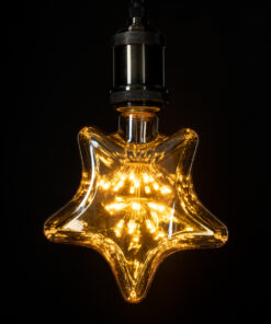 GloboStar® 99207 Λάμπα LED MTX Diode HP E27 S125 STAR Γλόμπος 1W 70lm 360° AC 220-240V IP20 Μ15 x Π6 x Υ16cm Ultra Θερμό Λευκό 2200K με Μελί Γυαλί - 3 Χρόνια Εγγύηση 10 99207 5