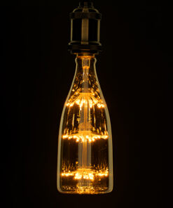 GloboStar® GloboStar® 99208 Λάμπα E27 MN80 MTX Magnum DIODE HP LED String 3W 300 lm 320° AC 85-265V Edison Retro με Μελί Γυαλί Ultra Θερμό Λευκό 2200 K