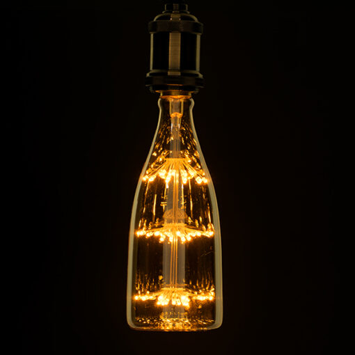 GloboStar® GloboStar® 99208 Λάμπα E27 MN80 MTX Magnum DIODE HP LED String 3W 300 lm 320° AC 85-265V Edison Retro με Μελί Γυαλί Ultra Θερμό Λευκό 2200 K