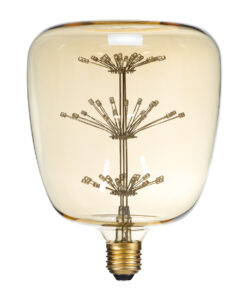 GloboStar® GloboStar® 99209 Λάμπα LED MTX Diode HP E27 G145 BARREL Γλόμπος 1.6W 140lm 360° AC 220-240V IP20 Φ14.5 x Υ19cm Ultra Θερμό Λευκό 2200K με Μελί Γυαλί - 3 Χρόνια Εγγύηση