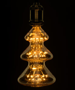 GloboStar® GloboStar® 99215 Λάμπα E27 CM115 MTX Christmas Tree DIODE HP LED String 4W 400 lm 320° AC 85-265V Edison Retro με Μελί Γυαλί Ultra Θερμό Λευκό 2200 K