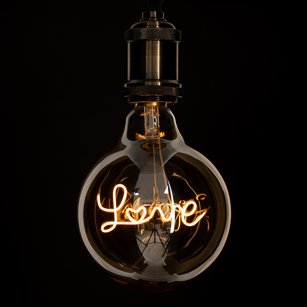 GloboStar® 99252 Λάμπα LED Ultra Thin Soft S Spiral Letter Filament E27 G125 LOVE Γλόμπος 2.4W 204lm 360° AC 220-240V IP20 Φ12.5 x Υ18cm Ultra Θερμό Λευκό 2200K με Μελί Γυαλί - Dimmable - 3 Years Warranty 3 GloboStar® GloboStar® 99252 Λάμπα LED Ultra Thin Soft S Spiral Letter Filament E27 G125 LOVE Γλόμπος 2.4W 204lm 360° AC 220-240V IP20 Φ12.5 x Υ18cm Ultra Θερμό Λευκό 2200K με Μελί Γυαλί - Dimmable - 3 Years Warranty