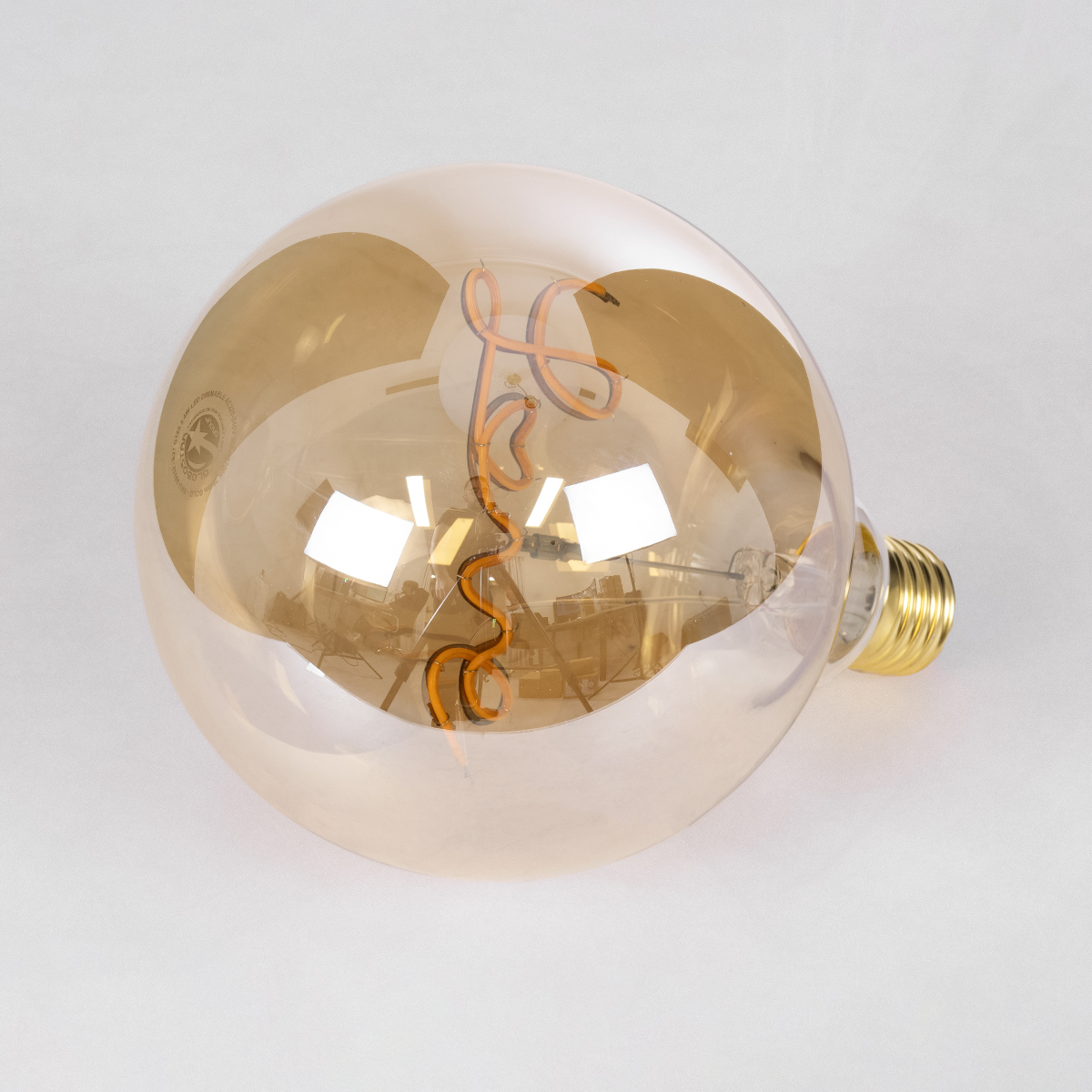 GloboStar® 99252 Λάμπα LED Ultra Thin Soft S Spiral Letter Filament E27 G125 LOVE Γλόμπος 2.4W 204lm 360° AC 220-240V IP20 Φ12.5 x Υ18cm Ultra Θερμό Λευκό 2200K με Μελί Γυαλί - Dimmable - 3 Years Warranty 5 GloboStar® 99252 Λάμπα LED Ultra Thin Soft S Spiral Letter Filament E27 G125 LOVE Γλόμπος 2.4W 204lm 360° AC 220-240V IP20 Φ12.5 x Υ18cm Ultra Θερμό Λευκό 2200K με Μελί Γυαλί - Dimmable - 3 Years Warranty - Image 3