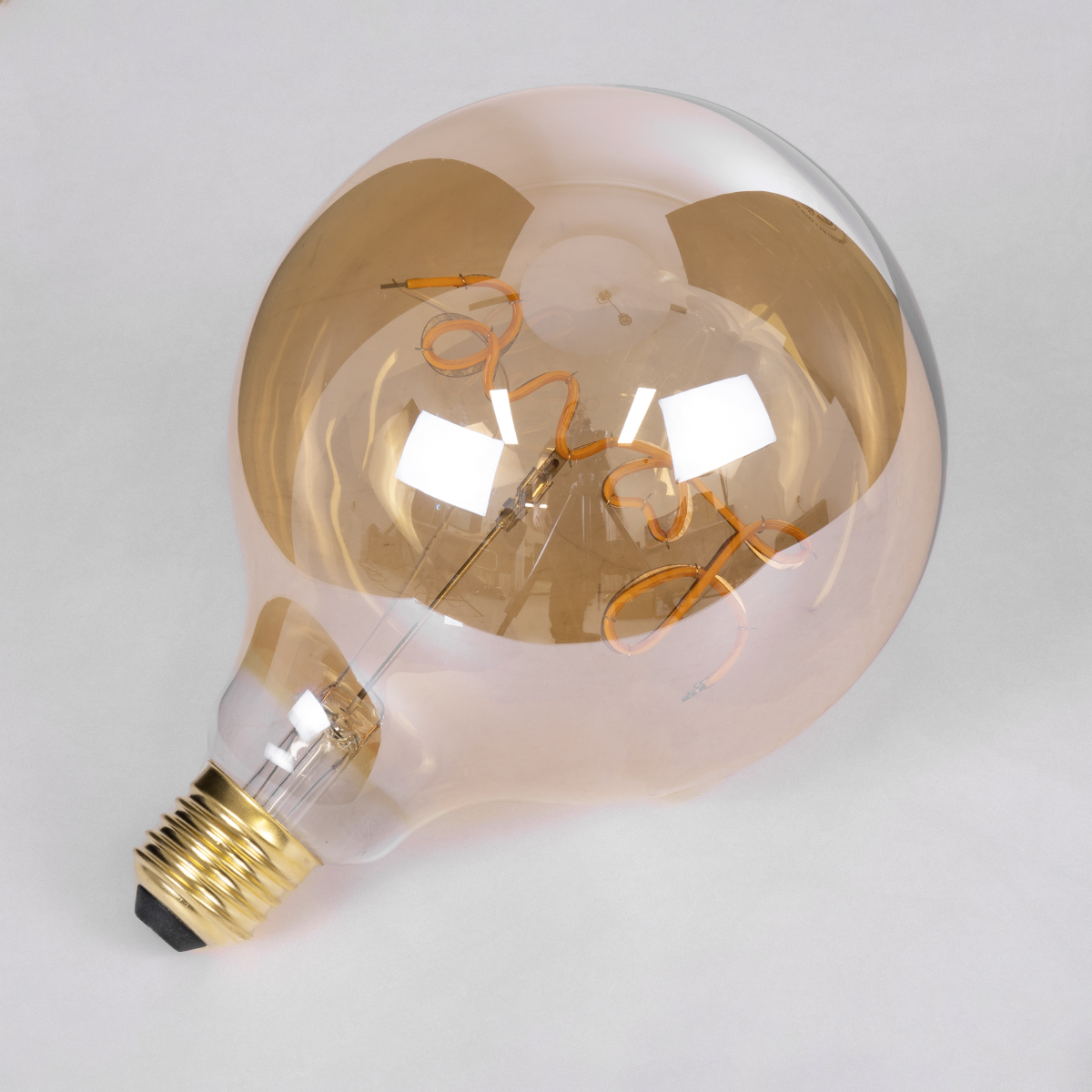 GloboStar® 99252 Λάμπα LED Ultra Thin Soft S Spiral Letter Filament E27 G125 LOVE Γλόμπος 2.4W 204lm 360° AC 220-240V IP20 Φ12.5 x Υ18cm Ultra Θερμό Λευκό 2200K με Μελί Γυαλί - Dimmable - 3 Years Warranty 6 GloboStar® 99252 Λάμπα LED Ultra Thin Soft S Spiral Letter Filament E27 G125 LOVE Γλόμπος 2.4W 204lm 360° AC 220-240V IP20 Φ12.5 x Υ18cm Ultra Θερμό Λευκό 2200K με Μελί Γυαλί - Dimmable - 3 Years Warranty - Image 4