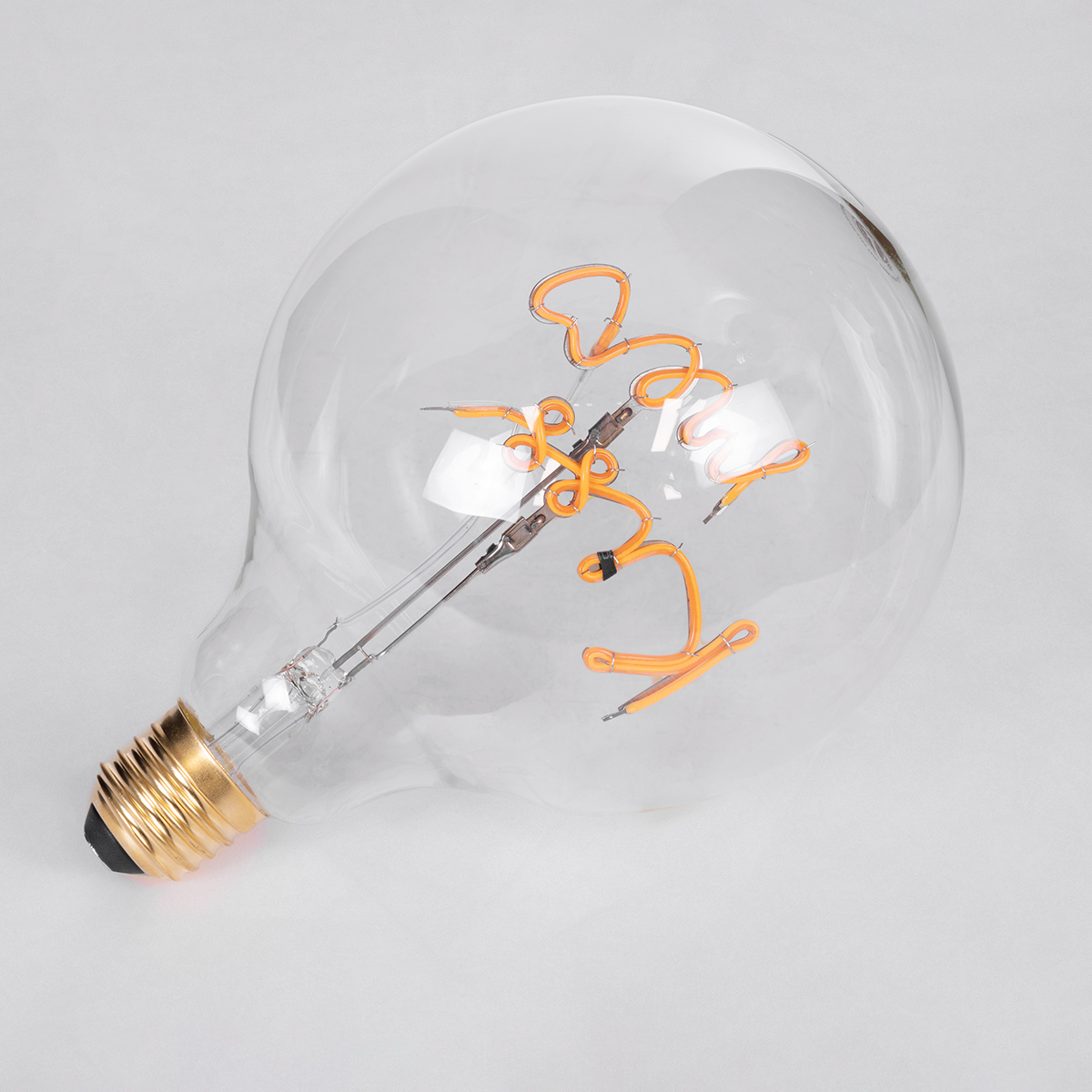 GloboStar® 99257 Λάμπα LED Ultra Thin Soft S Spiral Letter Filament E27 G125 KISS ME Γλόμπος 4W 340lm 360° AC 220-240V IP20 Φ12.5 x Υ18cm Ultra Θερμό Λευκό 2200K με Διάφανο Γυαλί - Dimmable - 3 Χρόνια Εγγύηση 6 GloboStar® 99257 Λάμπα LED Ultra Thin Soft S Spiral Letter Filament E27 G125 KISS ME Γλόμπος 4W 340lm 360° AC 220-240V IP20 Φ12.5 x Υ18cm Ultra Θερμό Λευκό 2200K με Διάφανο Γυαλί - Dimmable - 3 Χρόνια Εγγύηση - Image 4