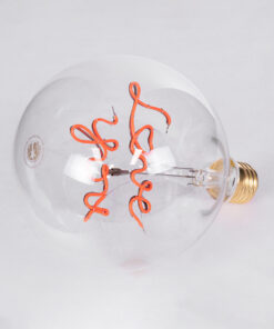 GloboStar® 99260 Λάμπα LED Ultra Thin Soft S Spiral Letter Filament E27 G125 LOVE YOU Γλόμπος 4W 340lm 360° AC 220-240V IP20 Φ12.5 x Υ18cm Κόκκινο με Διάφανο Γυαλί - Dimmable - 3 Years Warranty 10 99260 4
