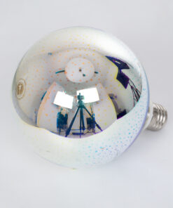 GloboStar® 99271 Λάμπα LED Long Filament E27 G125 Γλόμπος 3D GALAXY EFFECT Γλόμπος 3W 201lm 360° AC 220-240V IP20 Φ12.5 x Υ18cm Θερμό Λευκό 2700K με Galaxy Mirror Γυαλί - Dimmable - 3 Χρόνια Εγγύηση 10 99271 4