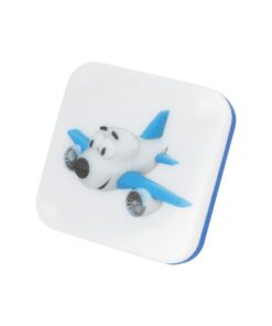 GloboStar® GloboStar® KIDDO 202-0003 Παιδικό Φωτιστικό Νυκτός LED 1W 95lm 120° AC220-240V IP20 Ψυχρό Λευκό 6000K - Μ5.5 x Π5.5 x Υ8cm - 2 Χρόνια Εγγύηση