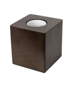 Alternative view of GloboStar® WOODBOX 99406 Μοντέρνο Επιτραπέζιο Φωτιστικό Πορτατίφ Μονόφωτο 1 x E27 IP20 Καφέ Ξύλο - M8 x Π8 x Υ8cm