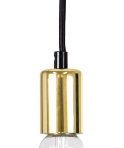 GLOBOSTAR® LUMI GOLD 99421 Μοντέρνο Κρεμαστό Φωτιστικό Οροφής με Ντουί 1 x E27 AC 220-240V IP20 - Χρυσό - Μ4 x Π4 x Υ110cm 7 99421 3