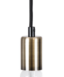 Alternative view of GLOBOSTAR® DOUITO 99424 Μοντέρνο Κρεμαστό Φωτιστικό Οροφής με Ντουί 1 x E27 AC 220-240V IP20 - Μπρούτζινο - Μ4 x Π4 x Υ110cm