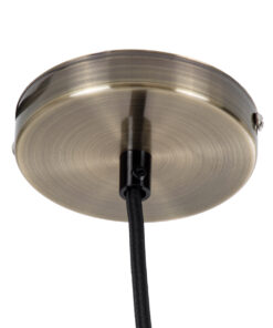 GLOBOSTAR® DOUITO 99424 Μοντέρνο Κρεμαστό Φωτιστικό Οροφής με Ντουί 1 x E27 AC 220-240V IP20 - Μπρούτζινο - Μ4 x Π4 x Υ110cm 8 99424 4