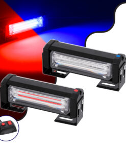 GloboStar® GloboStar® 85029 PRO Series ΣΕΤ 2 x Μπάρες Σήμανσης Οχήματος Αστυνομίας για Αυτοκίνητα & Φορτηγά 13 Προγραμμάτων Φωτισμού LED CREE CXB COB 18W DC 10-30V Αδιάβροχο IP65 Κόκκινο & Μπλε