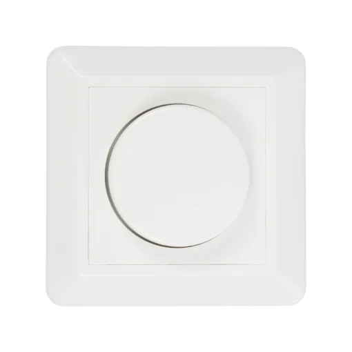 GloboStar® GloboStar® 999-0006 Ροοστάτης Dimmer Τοίχου LED AC100-240V 400W IP20 Μ8.4 x Π8.4 x Υ4.5cm