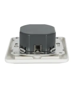 GloboStar® 999-0006 Ροοστάτης Dimmer Τοίχου LED AC100-240V 400W IP20 Μ8.4 x Π8.4 x Υ4.5cm 12 999 0006 7