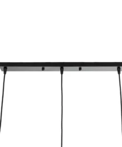 GLOBOSTAR® ELISE 999-0034 Μοντέρνο Κρεμαστό Φωτιστικό Οροφής με Ντουί 3 x E27 AC 220-240V IP20 - Καφέ & Μαύρο - Μ74 x Π9 x Υ40cm 15 999 0034 5