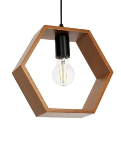 GLOBOSTAR® ELISE 999-0034 Μοντέρνο Κρεμαστό Φωτιστικό Οροφής με Ντουί 3 x E27 AC 220-240V IP20 - Καφέ & Μαύρο - Μ74 x Π9 x Υ40cm 14 999 0034 8