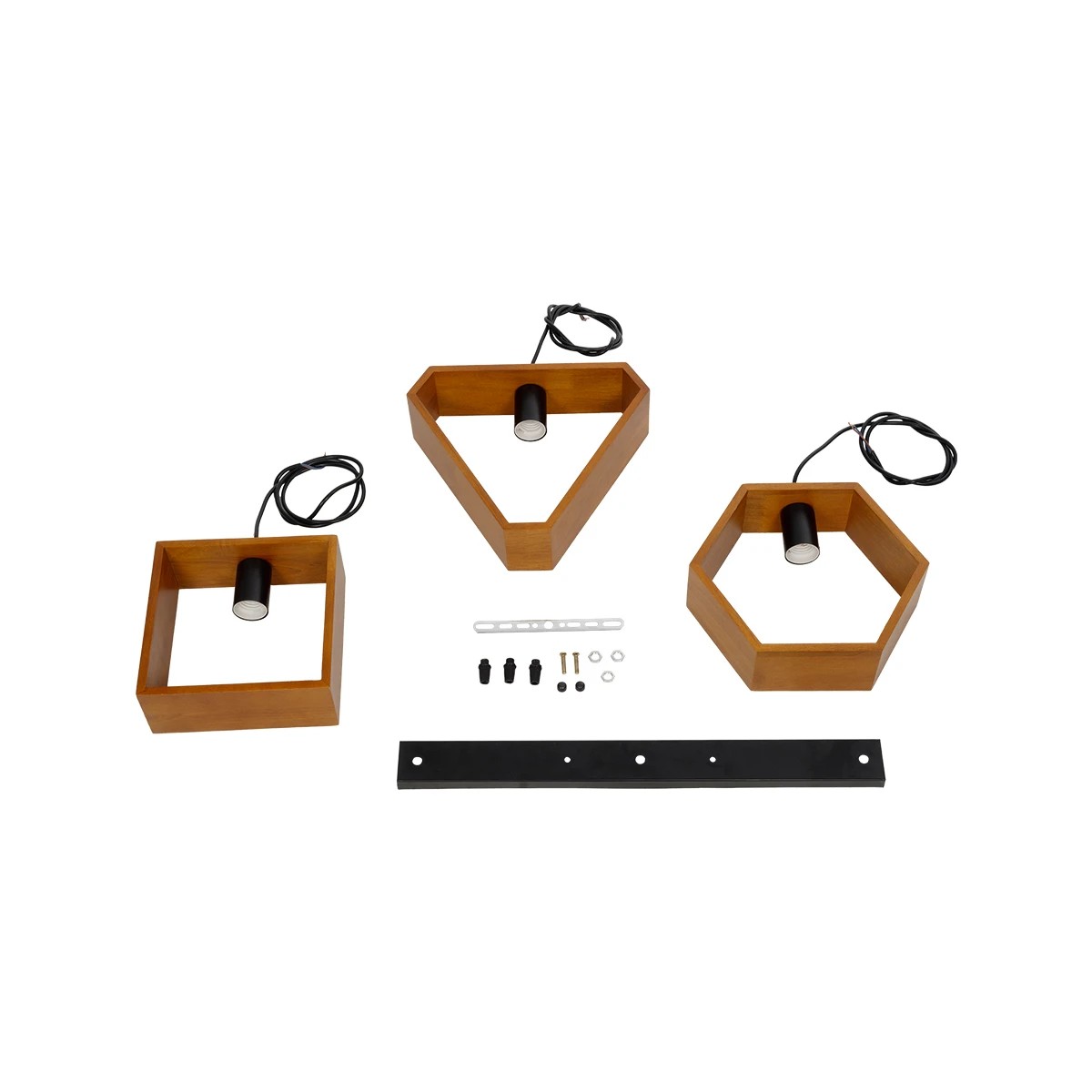 GLOBOSTAR® ELISE 999-0034 Μοντέρνο Κρεμαστό Φωτιστικό Οροφής με Ντουί 3 x E27 AC 220-240V IP20 - Καφέ & Μαύρο - Μ74 x Π9 x Υ40cm 9 GLOBOSTAR® ELISE 999-0034 Μοντέρνο Κρεμαστό Φωτιστικό Οροφής με Ντουί 3 x E27 AC 220-240V IP20 - Καφέ & Μαύρο - Μ74 x Π9 x Υ40cm - Image 8