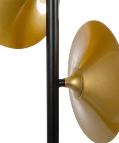 GLOBOSTAR® JOLIET 999-0046 Μοντέρνο Κρεμαστό Φωτιστικό Οροφής με Ντουί 3 x G9 AC 220-240V IP20 - Μαύρο & Χρυσό - Μ27 x Π27 x Y62cm 16 999 0046 8