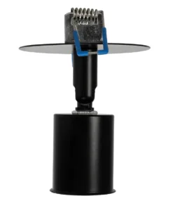 GloboStar® SARA 999-0058 Χωνευτό Φωτιστικό Οροφής Σποτ Μονόφωτο 1 x E27 IP20 Μαύρο Μέταλλο - Μ8,5 x Π8,5 x Υ11cm 9 999 0058 4