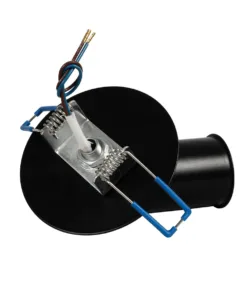 GloboStar® SARA 999-0058 Χωνευτό Φωτιστικό Οροφής Σποτ Μονόφωτο 1 x E27 IP20 Μαύρο Μέταλλο - Μ8,5 x Π8,5 x Υ11cm 10 999 0058 5