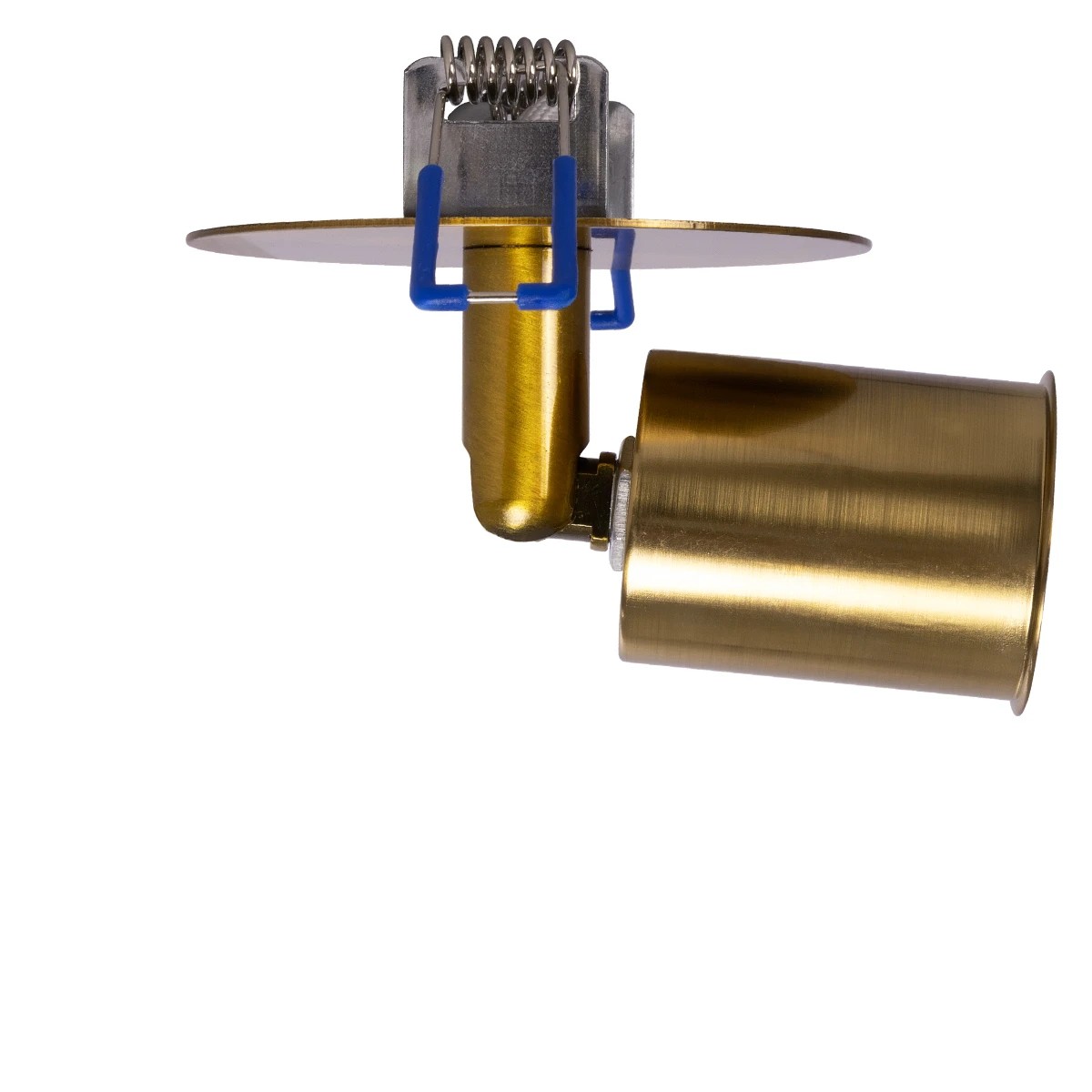 GloboStar® SARA 999-0061 Χωνευτό Φωτιστικό Οροφής Σποτ Μονόφωτο 1 x E27 IP20 Χρυσό Μέταλλο - Μ8,5 x Π8,5 x Υ11cm 3 5 x Υ11cm