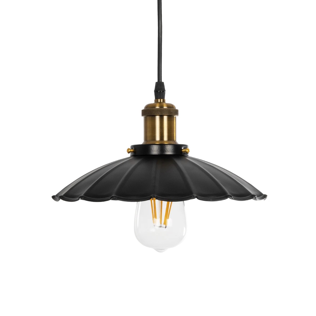 GLOBOSTAR® MARGI 999-0229 Vintage Κρεμαστό Φωτιστικό Οροφής με Ντουί 1 x E27 AC 220-240V IP20 - Μαύρο & Χρυσό - Μ26 x Π26 x Υ14cm 4 GLOBOSTAR® MARGI 999-0229 Vintage Κρεμαστό Φωτιστικό Οροφής με Ντουί 1 x E27 AC 220-240V IP20 - Μαύρο & Χρυσό - Μ26 x Π26 x Υ14cm - Image 3