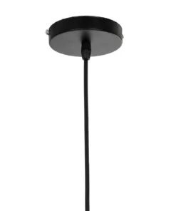 GLOBOSTAR® MARGI 999-0229 Vintage Κρεμαστό Φωτιστικό Οροφής με Ντουί 1 x E27 AC 220-240V IP20 - Μαύρο & Χρυσό - Μ26 x Π26 x Υ14cm 17 999 0229 9