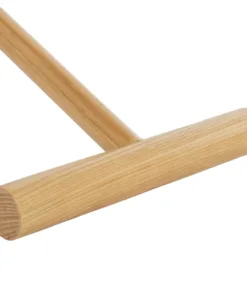 GloboStar® ELMA 999-0239 Μοντέρνο Επιτραπέζιο Φωτιστικό Πορτατίφ Μονόφωτο 1 x E27 IP20 Μπεζ Ξύλο με Μαύρο Μέταλλο - Μ35 x Π20 x Υ43cm 16 999 0239 8