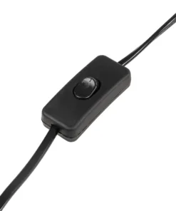 GloboStar® ELMA 999-0239 Μοντέρνο Επιτραπέζιο Φωτιστικό Πορτατίφ Μονόφωτο 1 x E27 IP20 Μπεζ Ξύλο με Μαύρο Μέταλλο - Μ35 x Π20 x Υ43cm 17 999 0239 9