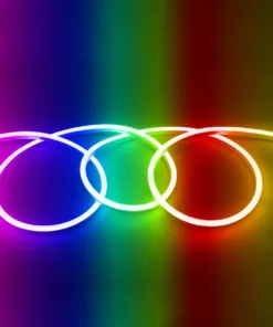 GloboStar® GloboStar® 999-0245 OVALE 120° Degree Neon Flex Epistar LED SMD 5050 1m 18W/m 60LED/m 1260lm/m 120° DC 230V Αδιάβροχη IP68 RGB Dimmable Μ100 x Π2.6 x Υ1.7cm