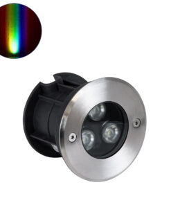 GloboStar® GloboStar® UNDERWATER-JULIA 90564 Υποβρύχιο Χωνευτό Φωτιστικό Σποτ Ειδικό για Σιντριβάνια LED 3W 255lm 15° DC 24V Αδιάβροχο IP68 Φ10 x Υ7.5cm RGBW DMX512 - Ανοξείδωτο Ατσάλι - 3 Years Warranty