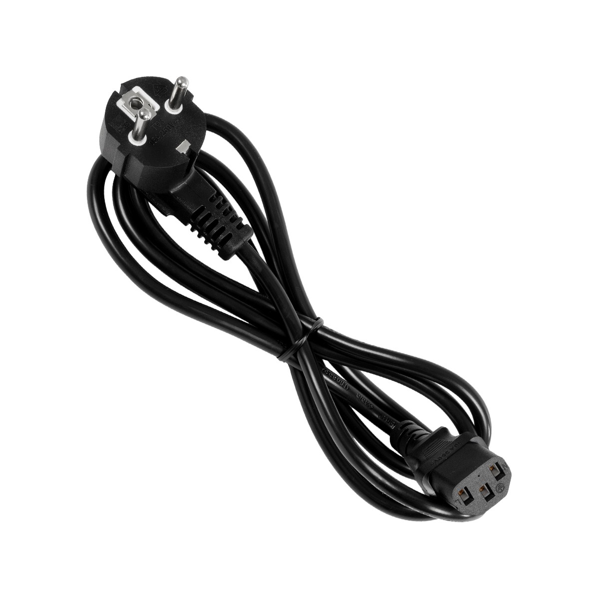 GLOBOSTAR® PLUGA 61498 Καλώδιο Τροφοδοσίας C13 με Πλάγια Πρίζα Schuko 250V 10A max 1.5m - 3*0.75mm2 - Μαύρο - Μ150 x Π3.6 x Υ3.6cm 2 GloboStar® GLOBOSTAR® PLUGA 61498 Καλώδιο Τροφοδοσίας C13 με Πλάγια Πρίζα Schuko 250V 10A max 1.5m - 3*0.75mm2 - Μαύρο - Μ150 x Π3.6 x Υ3.6cm