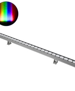 GloboStar® GLOBOSTAR® WASHER-JAVIA 90557 Μπάρα Φωτισμού Wall Washer LED 48W 3840lm 5° DC 24V Αδιάβροχο IP67 RGBW DMX512 Dimmable - Γκρι Ανθρακί - Μ100 x Π5.2 x Υ3.6cm - 3 Χρόνια Εγγύηση