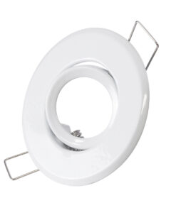 GloboStar® GloboStar® DELTA 77800 Χωνευτό Κινούμενο Στρόγγυλο Σποτ Οροφής για Λάμπα MR11 με Βάση GU5.3 ή GU10 - IP20 - Μεταλλικό - Φ70 x Υ21mm - Λευκό - 5 Χρόνια Εγγύηση