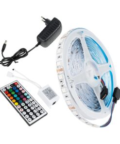 GloboStar® GLOBOSTAR® CHROMAWAVE 70411 Σετ Ταινίας με IR Ασύρματο Χειριστήριο & Τροφοδοτικό LED 36W/5m 2880lm/5m 120° AC 220-240V IP20 150 x SMD5050 Chip/5m Πολύχρωμο RGB Dimmable - Μ500 x Π1 x Υ0.2cm - Ρολό 5 Μέτρων - 2 Χρόνια Εγγύηση