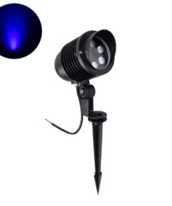 GloboStar® GloboStar® TREELIGHT-LINA 90655 Σποτ Φωτισμού Ειδικό για Φυτά - Δέντρα με Βάση Κήπου / Καρφωτό LED 6W 600lm 30° DC 24V Αδιάβροχο IP65 Μ10.5 x Π18 x Υ40cm Μπλε - Γκρι Ανθρακί - 3 Years Warranty