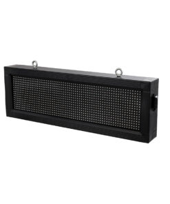 GloboStar® GLOBOSTAR®DISPLAY 90309 Κυλιόμενη Ψηφιακή Επιγραφή 64x16cm P10 Μονής Όψης LED AC 220-240V Αδιάβροχο IP65 Πορτοκαλί - WiFi Control μέσω FK APP - Αισθητήρας Θερμοκρασίας & Υγρασίας - Μ72 x Π9 x Υ24cm - 2 Χρόνια Εγγύηση