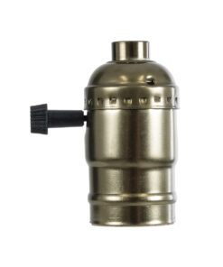 GLOBOSTAR® LAMPHOLDER 78964 Ντουί E27 με Διακόπτη On/Off IP20 Μπρούτζινο - Μ5.5 x Π3.6 x Υ7cm 8 9e4000 78964 3