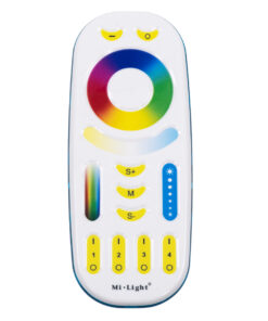 GloboStar® GloboStar® 73434 FUT092 Mi-Light Ασύρματο Χειριστήριο Αφής RF 2.4Ghz 4 Group για όλα τα RGBW+WW Mi-BOXER Controller DC 3V 2 x AAA - IP20 Λευκό - Μ13.7 x Π5.5 x Υ2cm - 5 Years Warranty